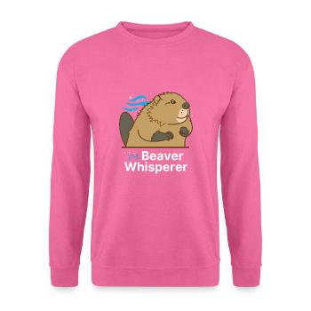 Beaver Whisperer - Unisex Pullover - Pink - Vorne