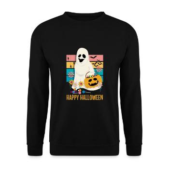 Joyeux halloween - Sweat-shirt Unisexe - noir - Devant - Alina (178cm) & Michal (187cm)