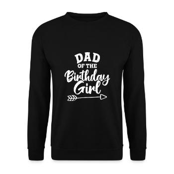 Papa de l’anniversaire - Sweat-shirt Unisexe - noir - Devant - Alina (178cm) & Michal (187cm)