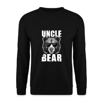 Uncle Bear - Unisex Pullover - Schwarz - Vorne - Alina (178cm) & Michal (187cm)