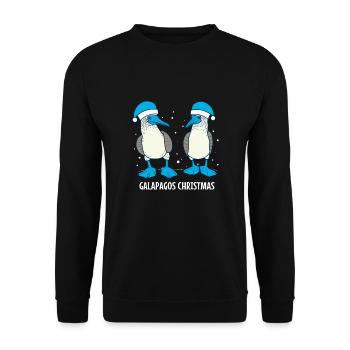 Galapagos Christmas - Unisex Pullover - Schwarz - Vorne - Alina (178cm) & Michal (187cm)
