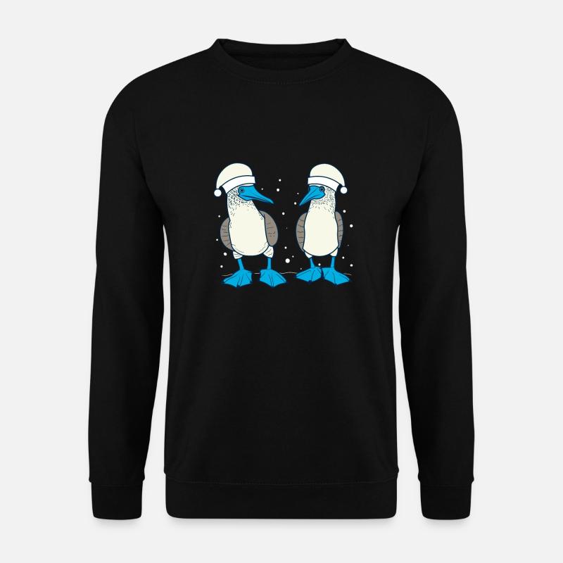 Weihnachten Blaufusstölpel - Unisex Pullover - Schwarz