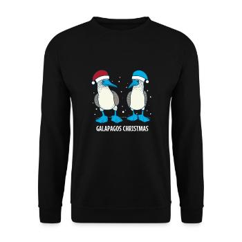 Galapagos Christmas - Unisex Pullover - Schwarz - Vorne - Alina (178cm) & Michal (187cm)