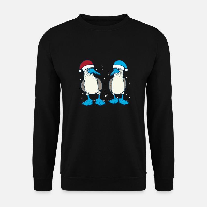 Blaufusstölpel Weihnachten - Unisex Pullover - Schwarz