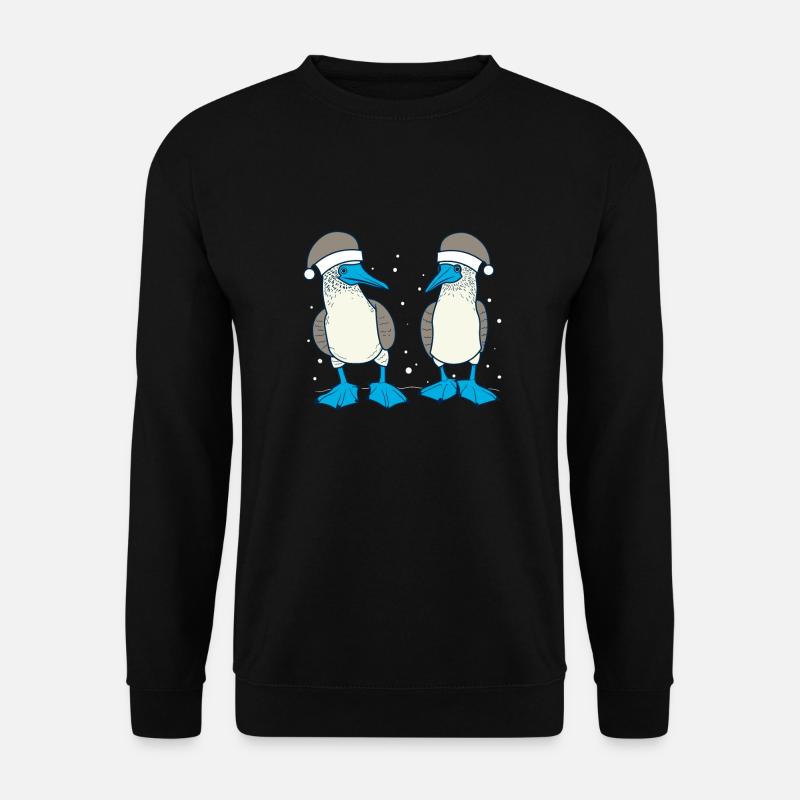 Blue-footed booby Christmas - Unisex Sweatshirt - black