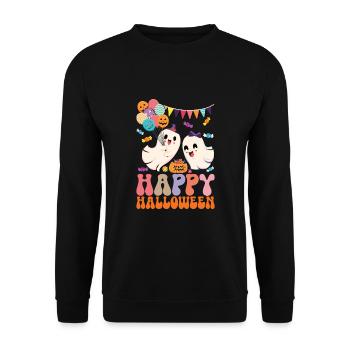 Read More Books - Unisex Sweatshirt - black - Front - Alina (178cm) & Michal (187cm)