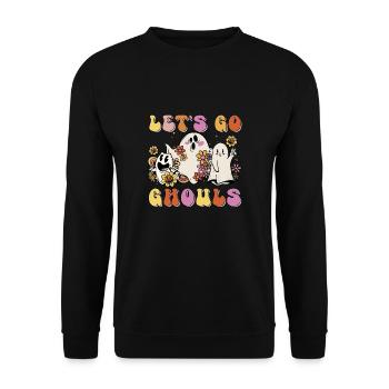 Let's Go Ghouls - Unisex Sweatshirt - black - Front - Alina (178cm) & Michal (187cm)