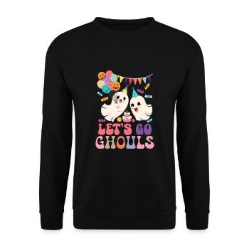 Let's Go Ghouls - Unisex Sweatshirt - black - Front - Alina (178cm) & Michal (187cm)