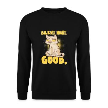 Silent Night - Unisex Pullover - Schwarz - Vorne - Alina (178cm) & Michal (187cm)