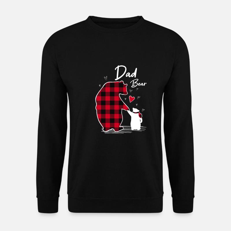 Dad Bear - Unisex Pullover - Schwarz