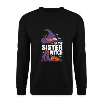 Je suis la soeur sorcière - Sweat-shirt Unisexe - noir - Devant - Alina (178cm) & Michal (187cm)