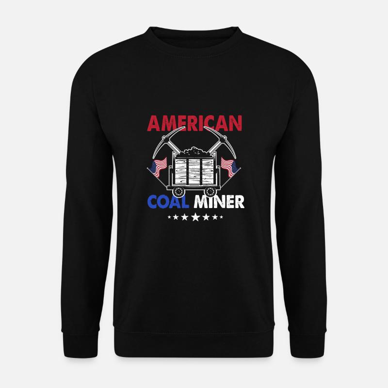 American Coal Miner - Unisex Pullover - Schwarz