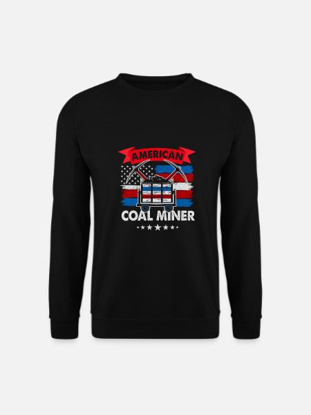 American Coal Miner - Unisex Pullover - Schwarz