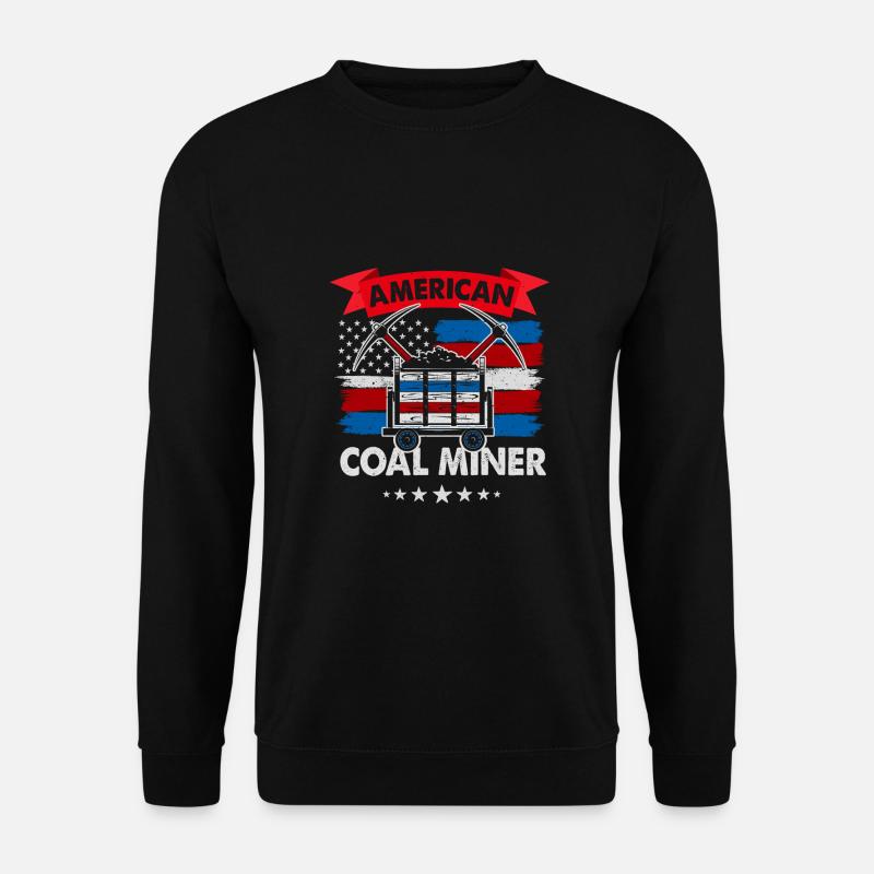 American Coal Miner - Unisex Pullover - Schwarz