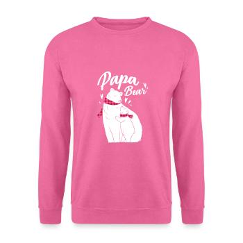 Papa Bear - Unisex Pullover - Pink - Vorne