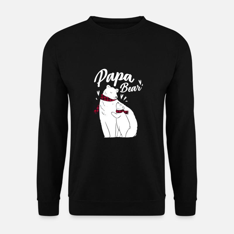 Papa Bear - Unisex Pullover - Schwarz