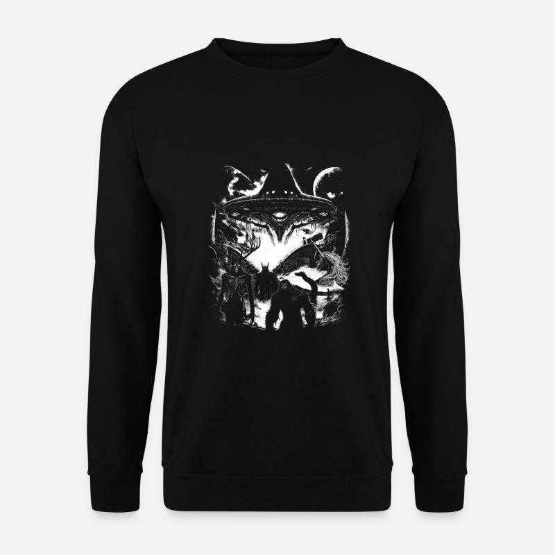 Kryptozoologie Kryptiden Crew - Unisex Pullover - Schwarz