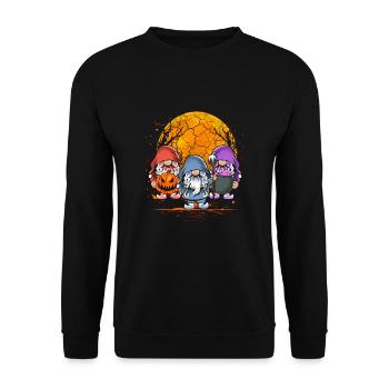Gnomies Halloween - Sweat-shirt Unisexe - noir - Devant - Alina (178cm) & Michal (187cm)