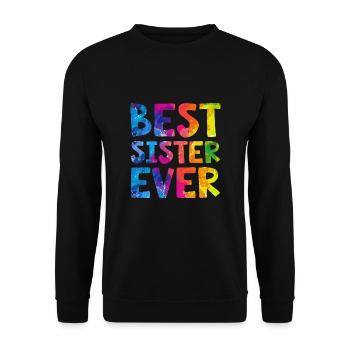Meilleure soeur de tous les temps - Sweat-shirt Unisexe - noir - Devant - Alina (178cm) & Michal (187cm)