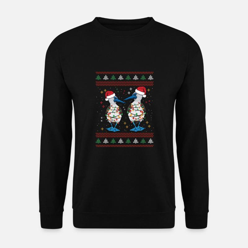 Weihnachten Blaufußtölpel Seevogel - Unisex Pullover - Schwarz