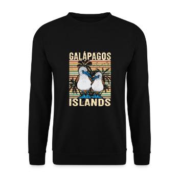 Galapagos Island - Unisex Pullover - Schwarz - Vorne - Alina (178cm) & Michal (187cm)