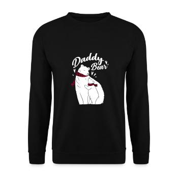 Daddy Bear - Unisex Pullover - Schwarz - Vorne - Alina (178cm) & Michal (187cm)