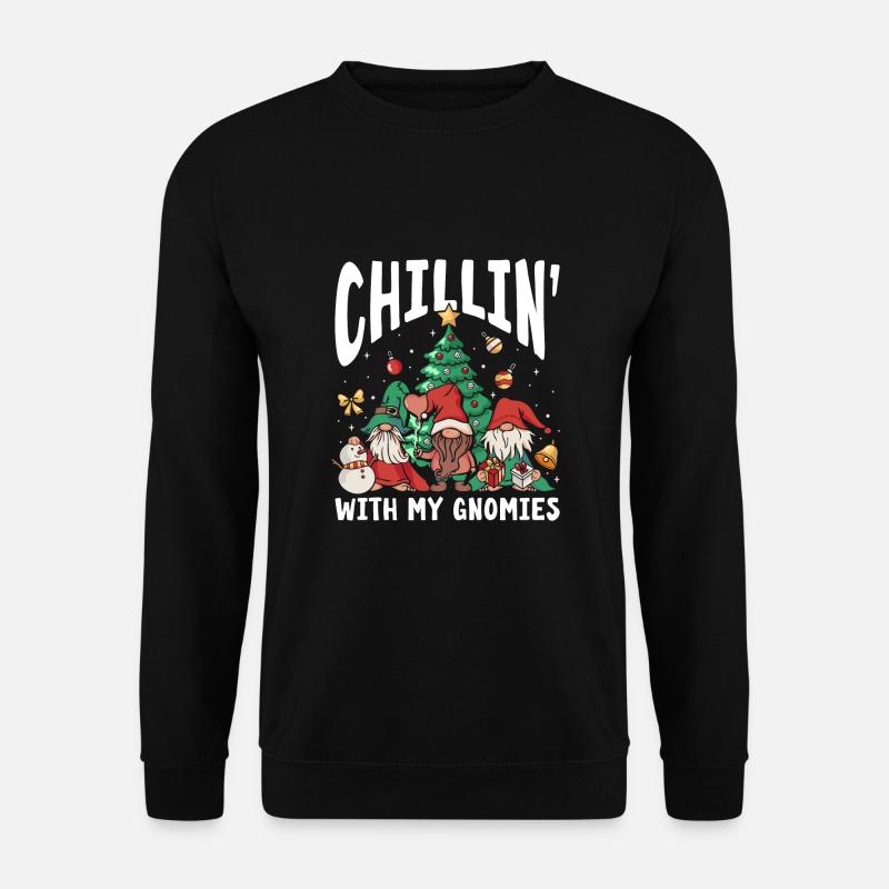 Chillin' With My Gnomies - Unisex Sweatshirt - black