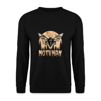 Papillon de nuit - Sweat-shirt Unisexe - noir - Devant - Alina (178cm) & Michal (187cm)