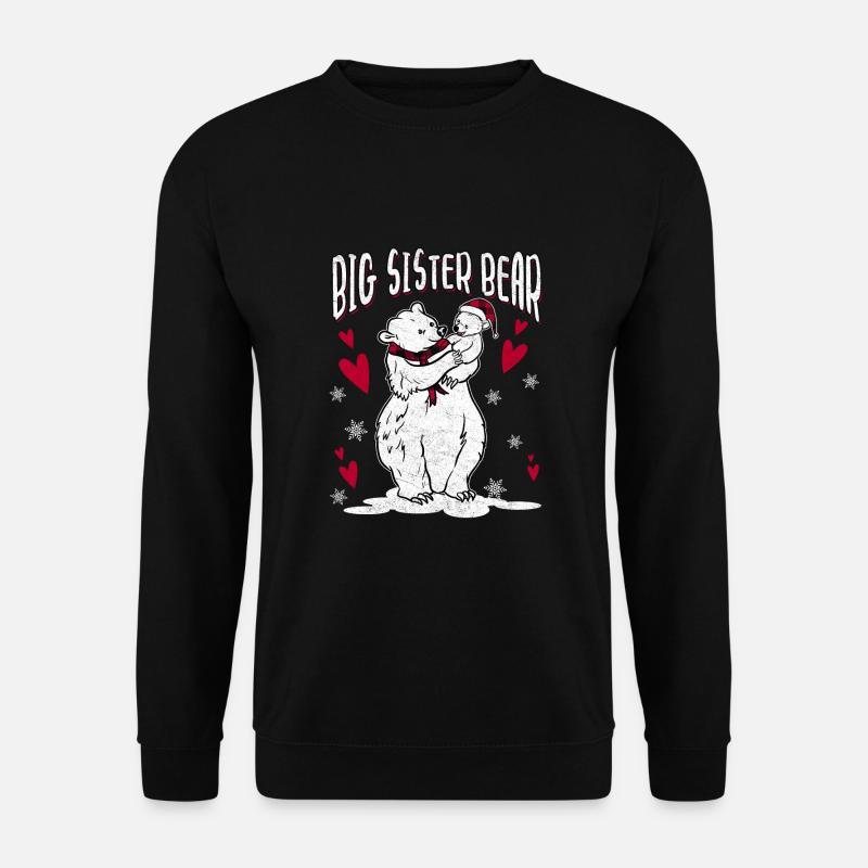 Big Sister Bear - Unisex Sweatshirt - black