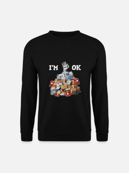 I'm Ok - Unisex Sweatshirt - black