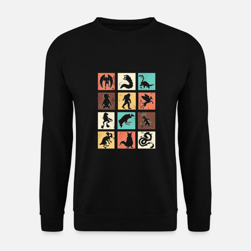Kryptide monstre - Unisex sweater - sort