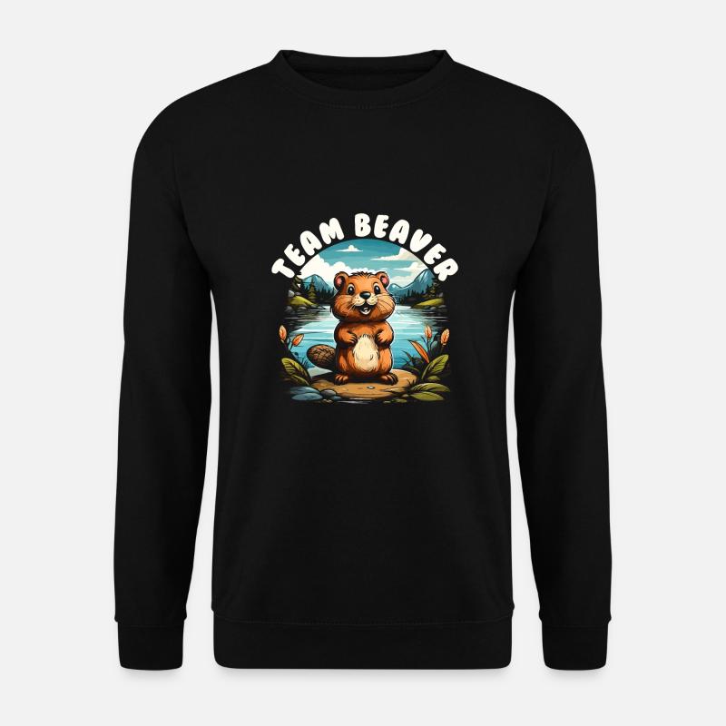 Team Beaver - Unisex Pullover - Schwarz