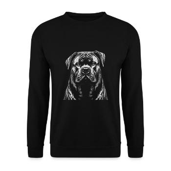 Cane Corso Italiano - Unisex Sweatshirt - black - Front - Alina (178cm) & Michal (187cm)