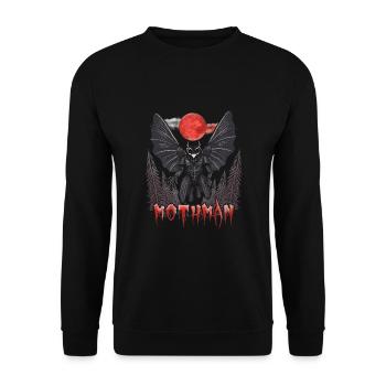 Mothman - Unisex Sweatshirt - black - Front - Alina (178cm) & Michal (187cm)