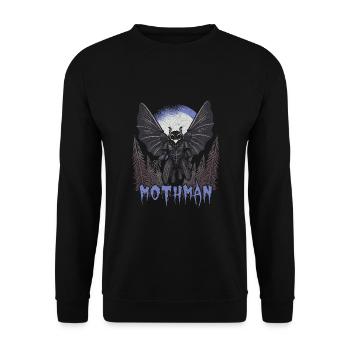 Mothman - Unisex Sweatshirt - black - Front - Alina (178cm) & Michal (187cm)