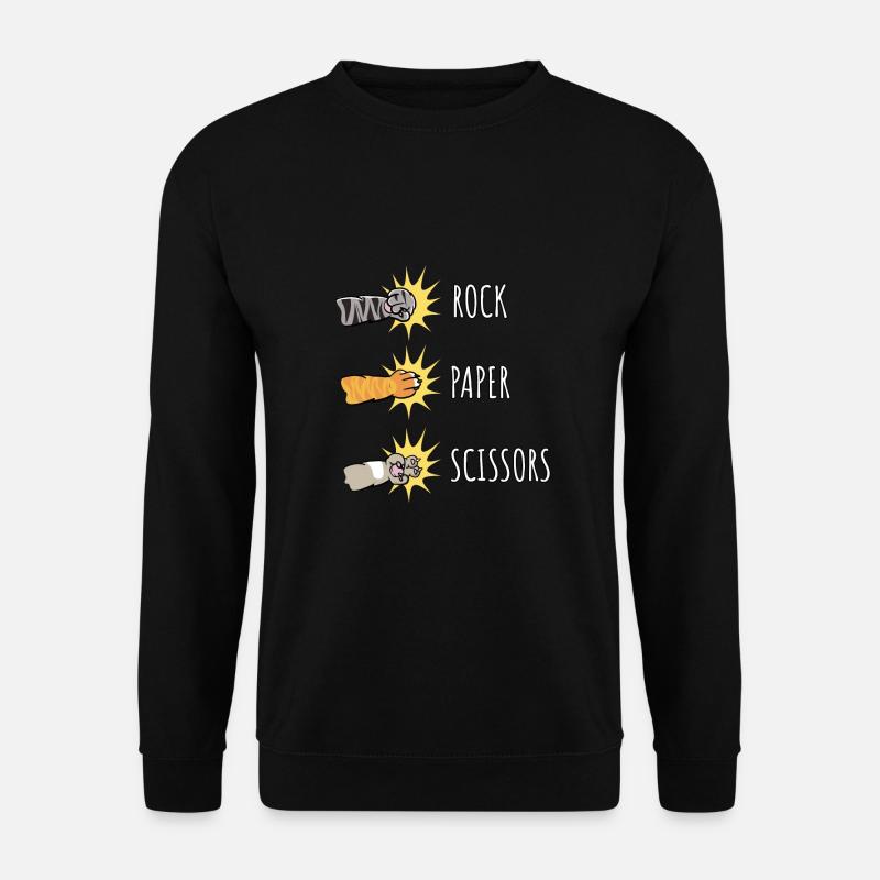 Rock Paper Scissors - Unisex Sweatshirt - black