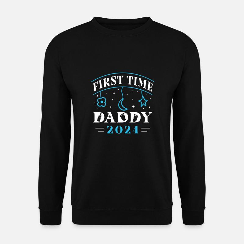 First Time Daddy 2024 - Unisex Sweatshirt - black