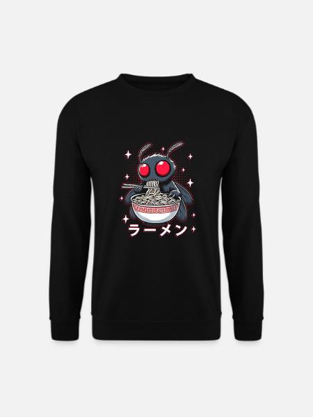 Mothman Ramen Nudeln - Unisex Pullover - Schwarz