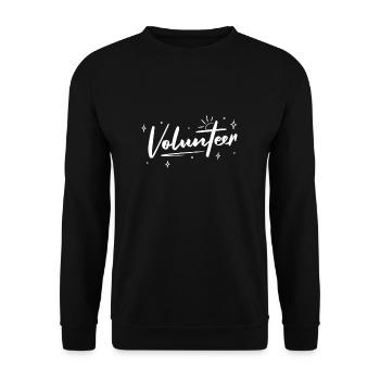 Volunteer - Unisex Sweatshirt - black - Front - Alina (178cm) & Michal (187cm)
