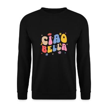 Ciao Bella - Unisex Pullover - Schwarz - Vorne - Alina (178cm) & Michal (187cm)