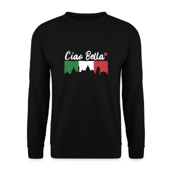 Ciao Bella - Unisex Pullover - Schwarz - Vorne - Alina (178cm) & Michal (187cm)