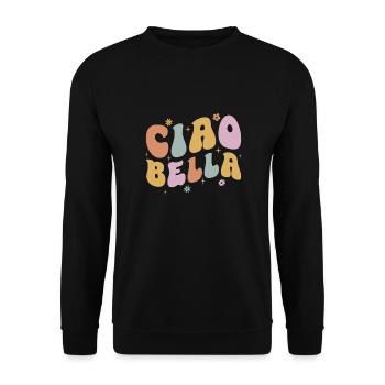 Ciao Bella - Unisex Pullover - Schwarz - Vorne - Alina (178cm) & Michal (187cm)