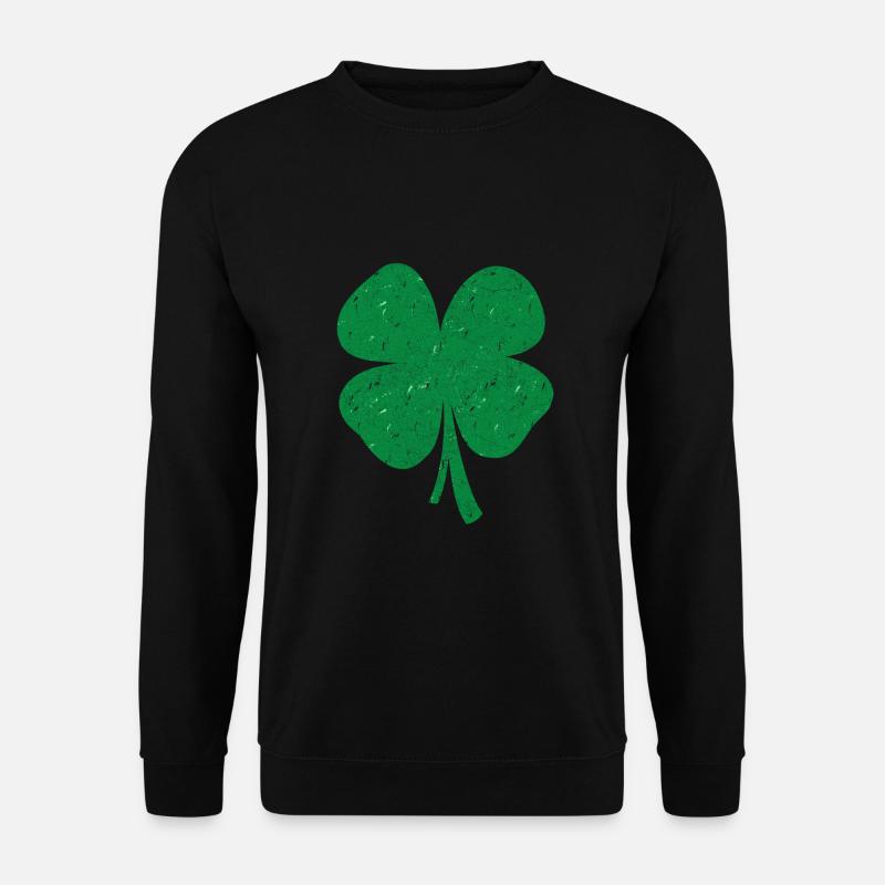 Lucky Charm Clover Leaf - Unisex Sweatshirt - black