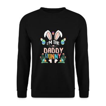 Je suis le papa lapin - Sweat-shirt Unisexe - noir - Devant - Alina (178cm) & Michal (187cm)