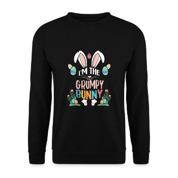 Je suis le lapin - Sweat-shirt Unisexe - noir - Devant - Alina (178cm) & Michal (187cm)