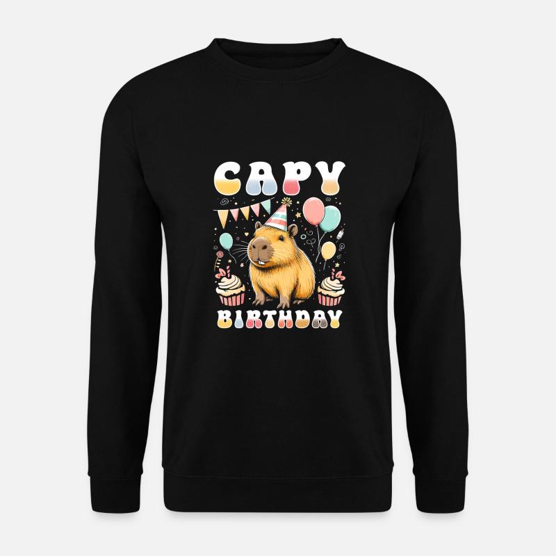 Capy Birthday - Unisex Sweatshirt - black