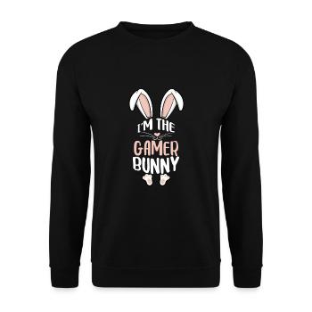 Je suis le lapin gamer - Sweat-shirt Unisexe - noir - Devant - Alina (178cm) & Michal (187cm)