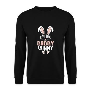 Je suis le papa lapin - Sweat-shirt Unisexe - noir - Devant - Alina (178cm) & Michal (187cm)