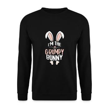 Je suis le lapin - Sweat-shirt Unisexe - noir - Devant - Alina (178cm) & Michal (187cm)