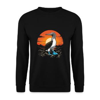 Sunrise Blue-footed - Unisex Sweatshirt - black - Front - Alina (178cm) & Michal (187cm)